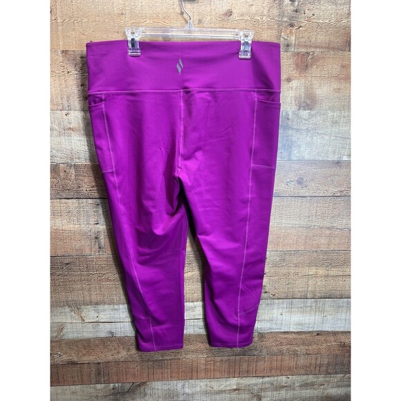 Skechers Leggings Women's GO Walk High Waisted 7/8 Magenta Size 2XL NEW - Picture 2 of 12
